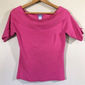 U-Knit‎ 50’s Cowl Boat Neck Silk Sweater Top